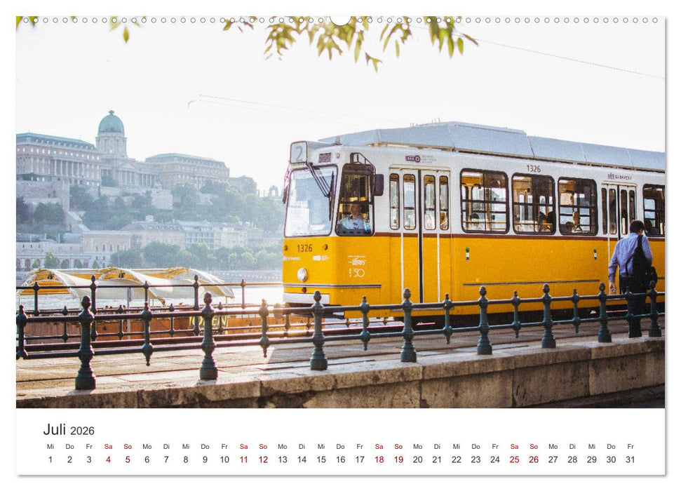 Budapest - Eine Reise in die Hauptstadt von Ungarn. (CALVENDO Premium Wandkalender 2026)