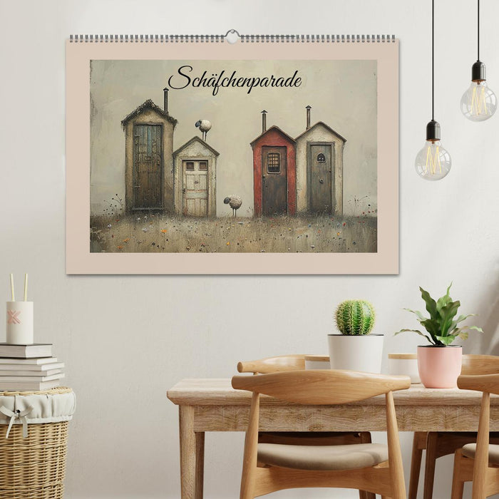 Schäfchenparade (CALVENDO Wandkalender 2026)