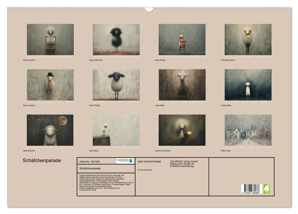 Schäfchenparade (CALVENDO Wandkalender 2026)