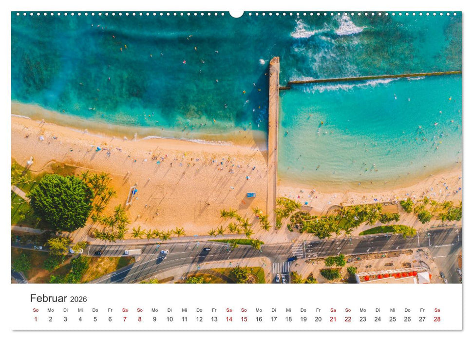 Hawaii Traumziel (CALVENDO Premium Wandkalender 2026)