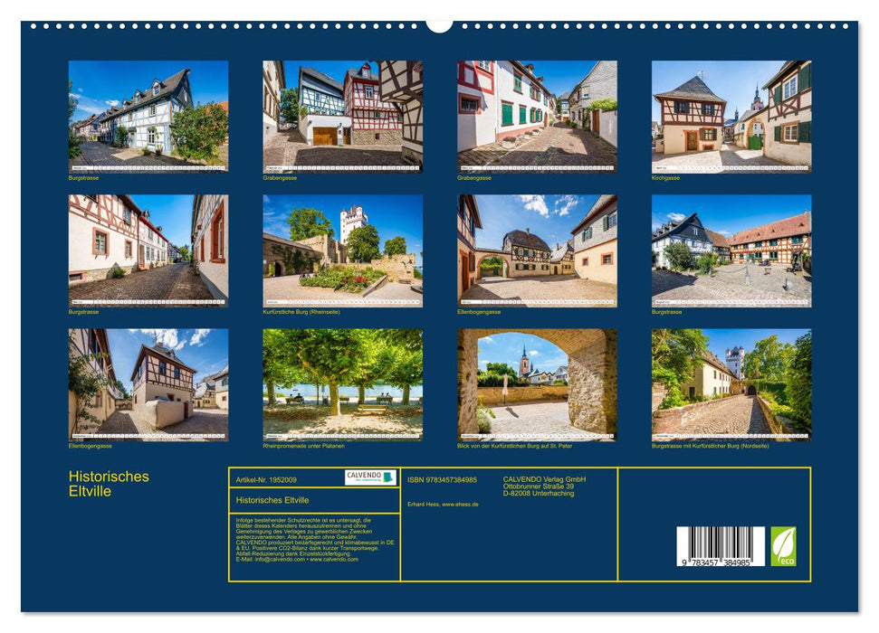 Historisches Eltville (CALVENDO Premium Wandkalender 2026)