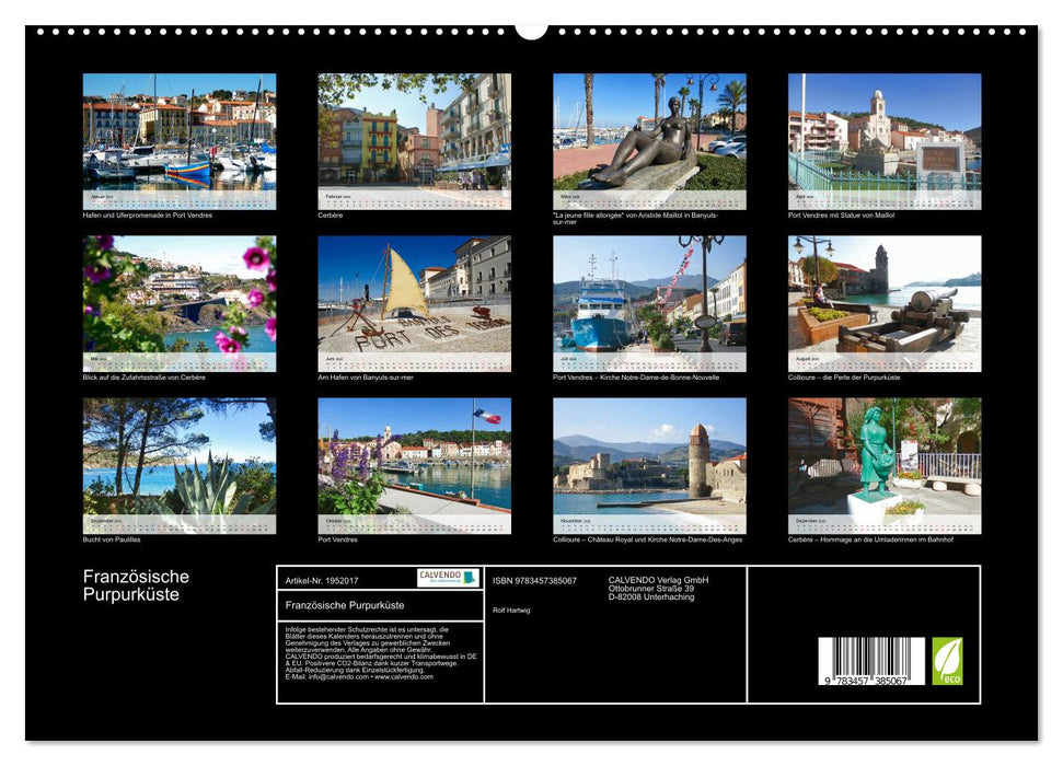Französische Purpurküste (CALVENDO Premium Wandkalender 2026)