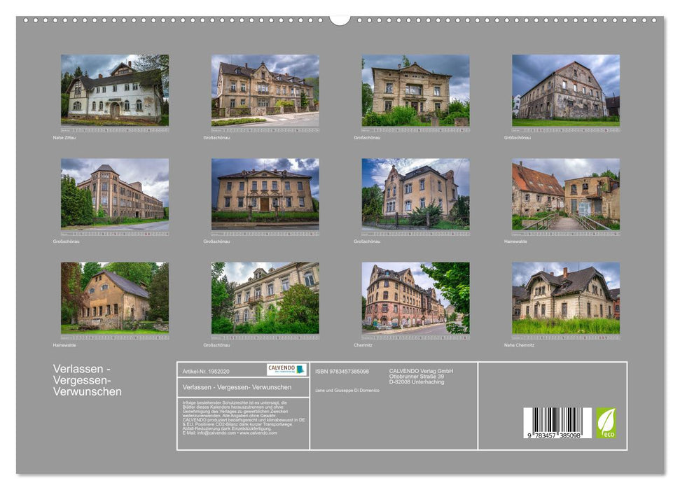 Verlassen - Vergessen- Verwunschen (CALVENDO Premium Wandkalender 2026)