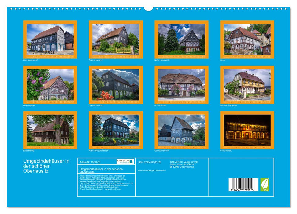 Umgebindehäuser in der schönen Oberlausitz (CALVENDO Premium Wandkalender 2026)