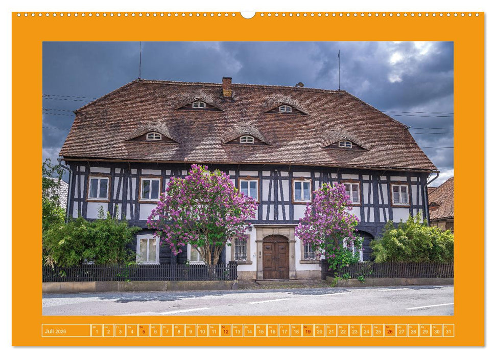 Umgebindehäuser in der schönen Oberlausitz (CALVENDO Premium Wandkalender 2026)