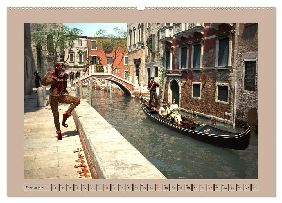 Steampunk Ferien (CALVENDO Premium Wandkalender 2026)