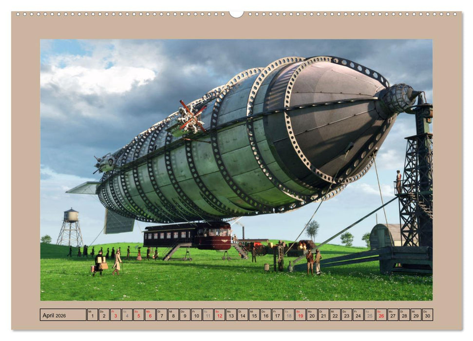 Steampunk Ferien (CALVENDO Premium Wandkalender 2026)