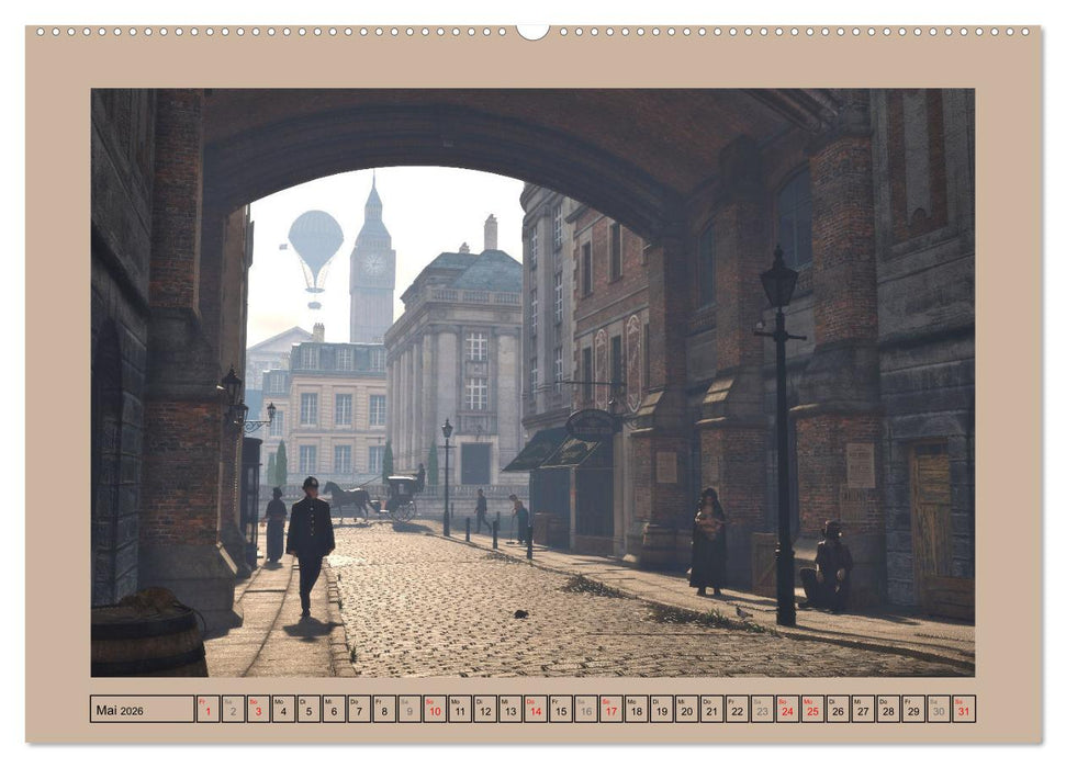 Steampunk Ferien (CALVENDO Premium Wandkalender 2026)
