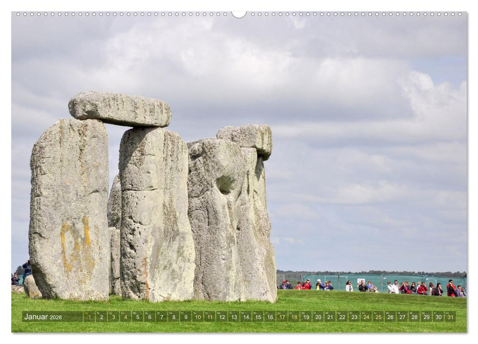 Geheimnisvolles Stonehenge (CALVENDO Premium Wandkalender 2026)