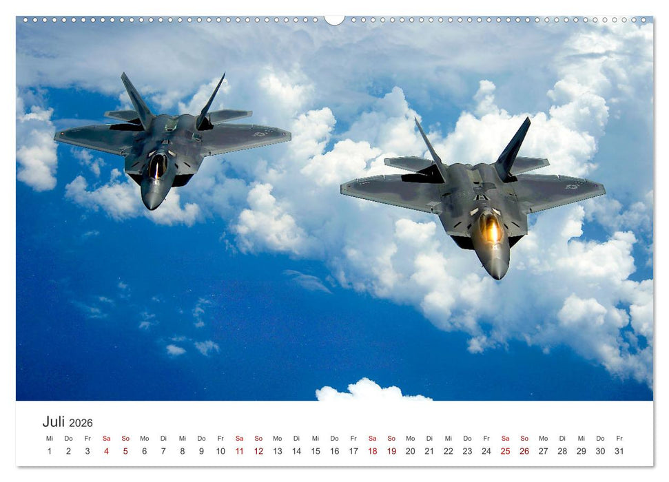 Kampfjets - Düsenjäger-Kalender (CALVENDO Premium Wandkalender 2026)