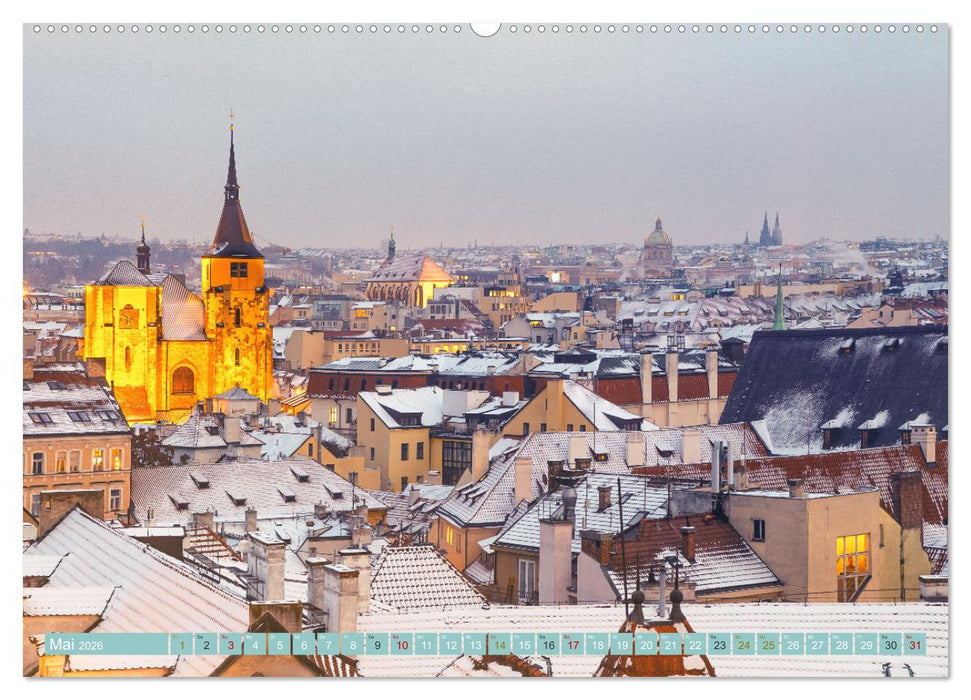Romantisches Prag (CALVENDO Premium Wandkalender 2026)