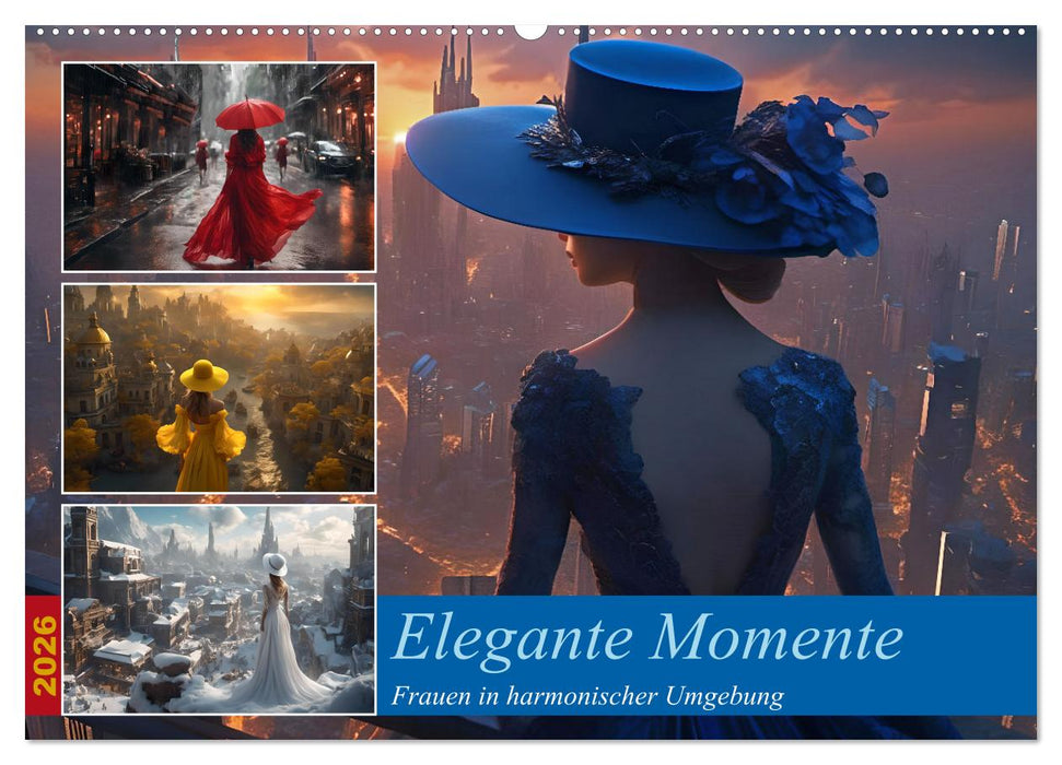 Elegante Momente - Frauen in harmonischer Umgebung (CALVENDO Wandkalender 2026)
