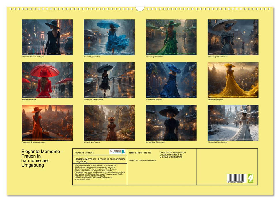 Elegante Momente - Frauen in harmonischer Umgebung (CALVENDO Wandkalender 2026)