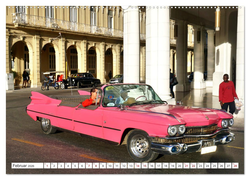 BEST OF CADILLAC - Traumschiff mit Bar und Flossen (CALVENDO Premium Wandkalender 2026)