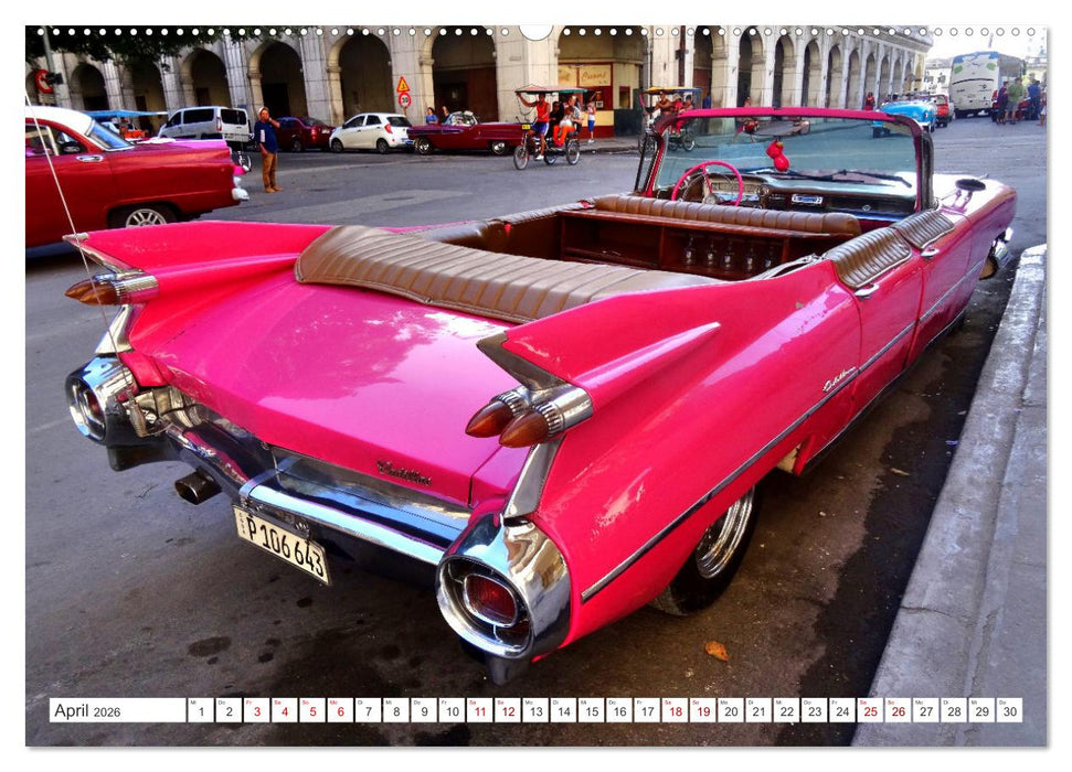 BEST OF CADILLAC - Traumschiff mit Bar und Flossen (CALVENDO Premium Wandkalender 2026)