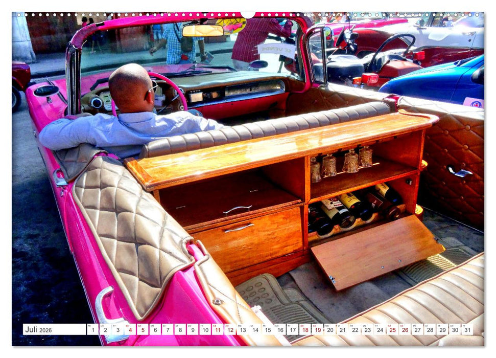 BEST OF CADILLAC - Traumschiff mit Bar und Flossen (CALVENDO Premium Wandkalender 2026)