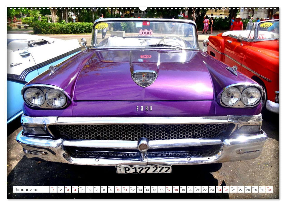 Best of Fairlane 500 - Ein Ford mit Flossen in Kuba (CALVENDO Premium Wandkalender 2026)