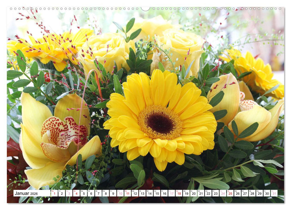 Blumenpracht - Blüten und Sträuße (CALVENDO Premium Wandkalender 2026)