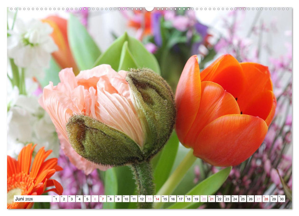 Blumenpracht - Blüten und Sträuße (CALVENDO Premium Wandkalender 2026)