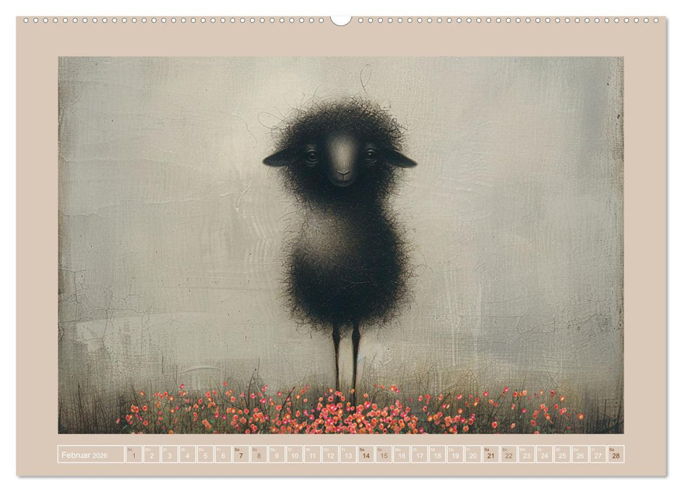 Schäfchenparade (CALVENDO Premium Wandkalender 2026)