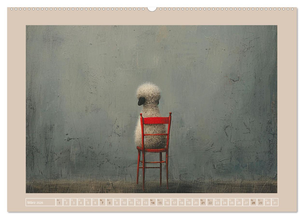 Schäfchenparade (CALVENDO Premium Wandkalender 2026)