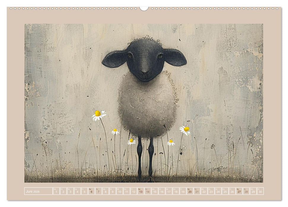 Schäfchenparade (CALVENDO Premium Wandkalender 2026)