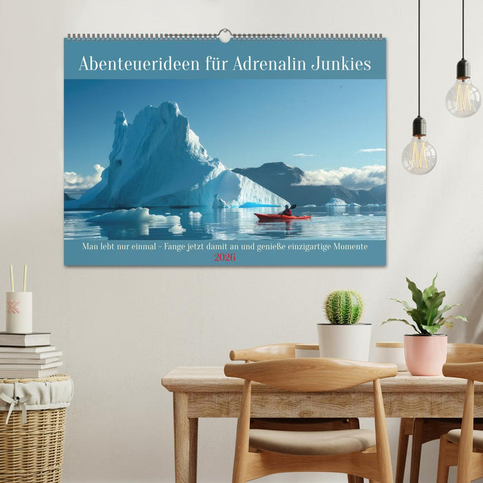 Abenteuerideen für Adrenalin Junkies (CALVENDO Wandkalender 2026)