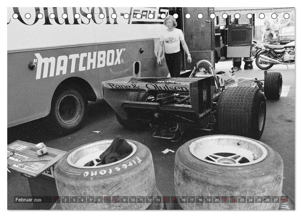 Formel, Rennen, Boxengasse 1971-´83 (CALVENDO Wandkalender 2026)