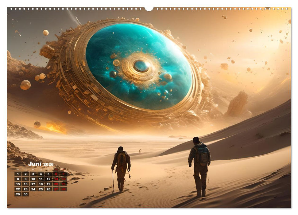 Portale in fremde Welten - Mystische Pforten (CALVENDO Premium Wandkalender 2026)