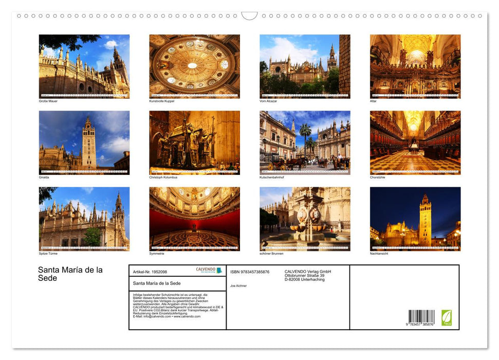Santa María de la Sede (CALVENDO Wandkalender 2026)
