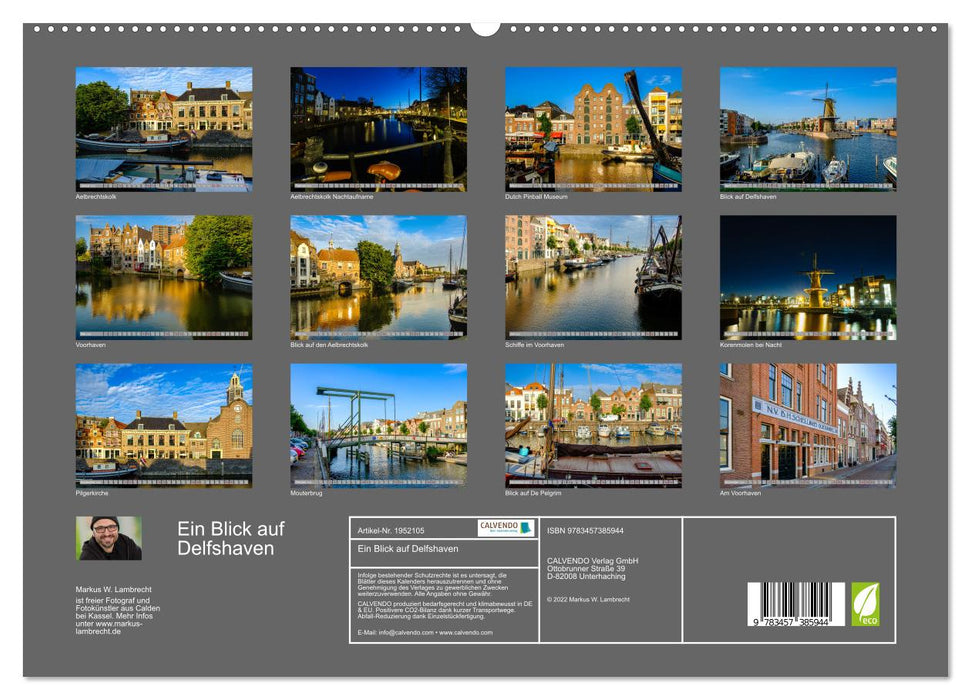 Ein Blick auf Delfshaven (CALVENDO Premium Wandkalender 2026)