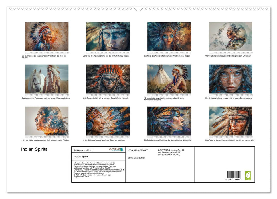 Indian Spirits (CALVENDO Wandkalender 2026)