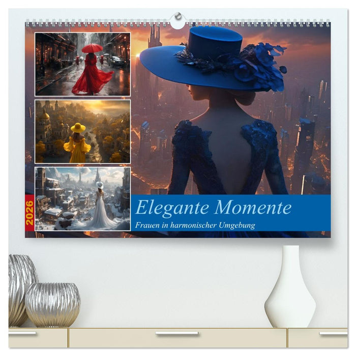 Elegante Momente - Frauen in harmonischer Umgebung (CALVENDO Premium Wandkalender 2026)