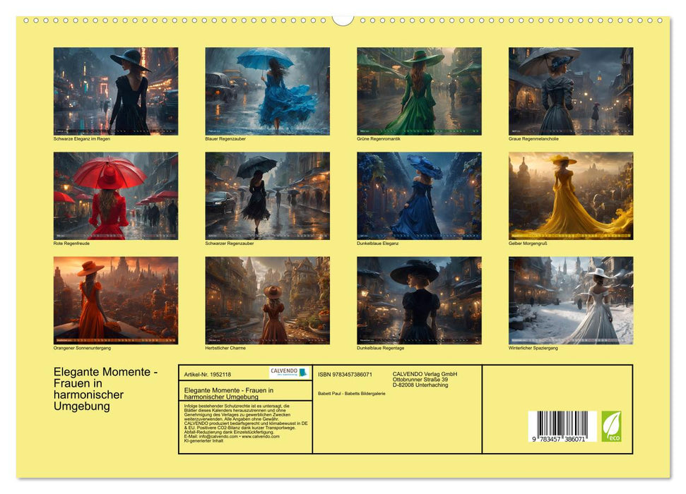 Elegante Momente - Frauen in harmonischer Umgebung (CALVENDO Premium Wandkalender 2026)