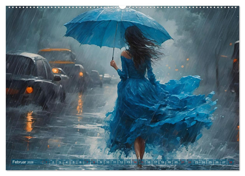 Elegante Momente - Frauen in harmonischer Umgebung (CALVENDO Premium Wandkalender 2026)