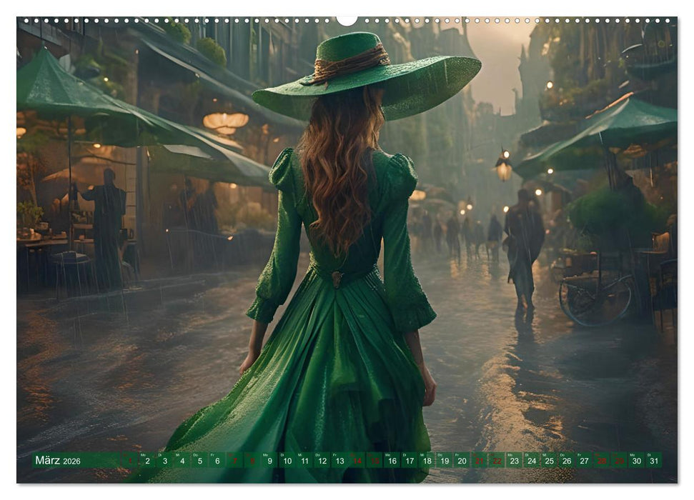 Elegante Momente - Frauen in harmonischer Umgebung (CALVENDO Premium Wandkalender 2026)