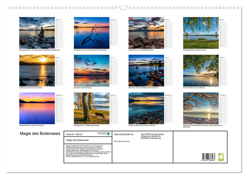 Magie des Bodensees (CALVENDO Wandkalender 2026)