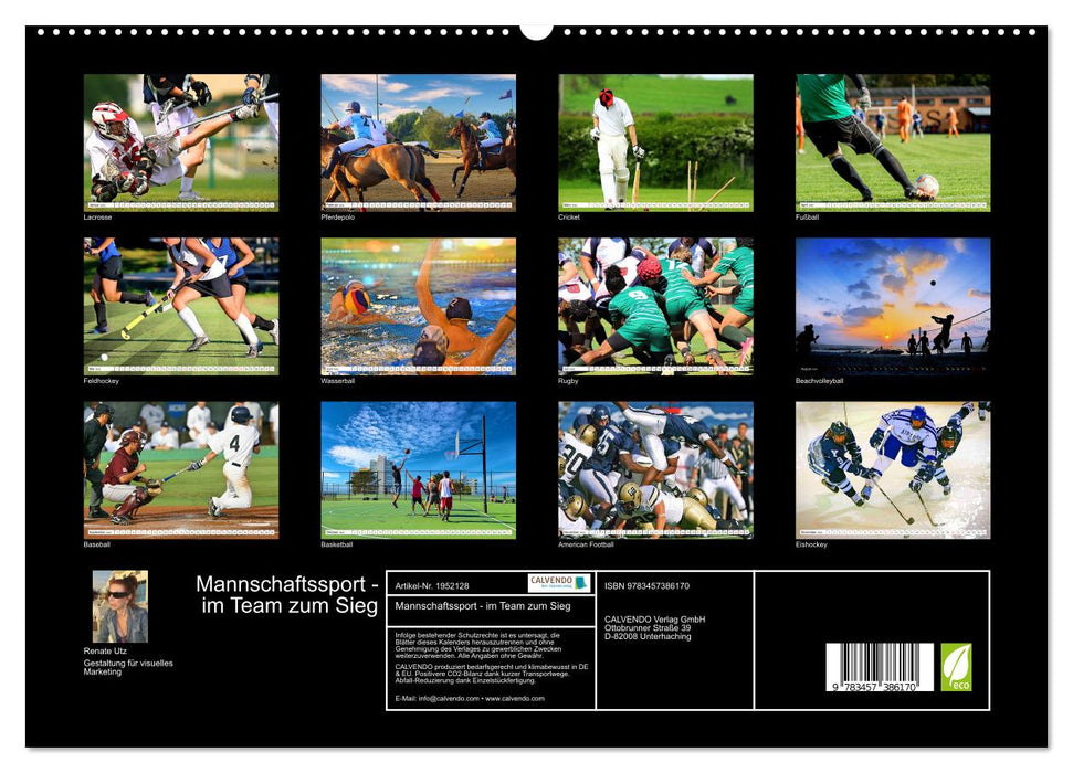 Mannschaftssport - im Team zum Sieg (CALVENDO Premium Wandkalender 2026)