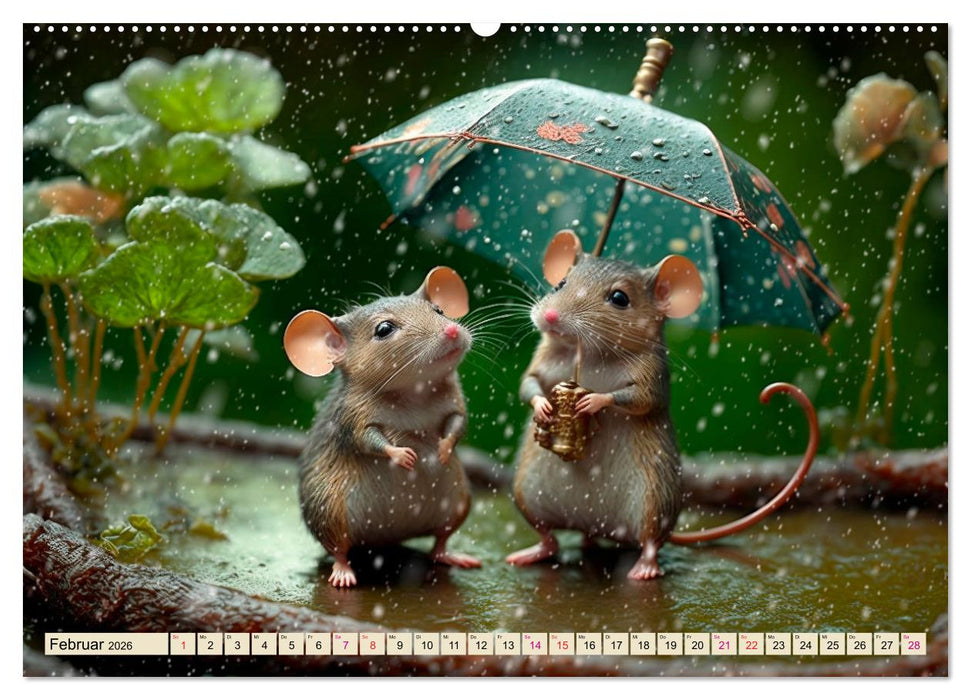 Mäuse Freunde (CALVENDO Premium Wandkalender 2026)
