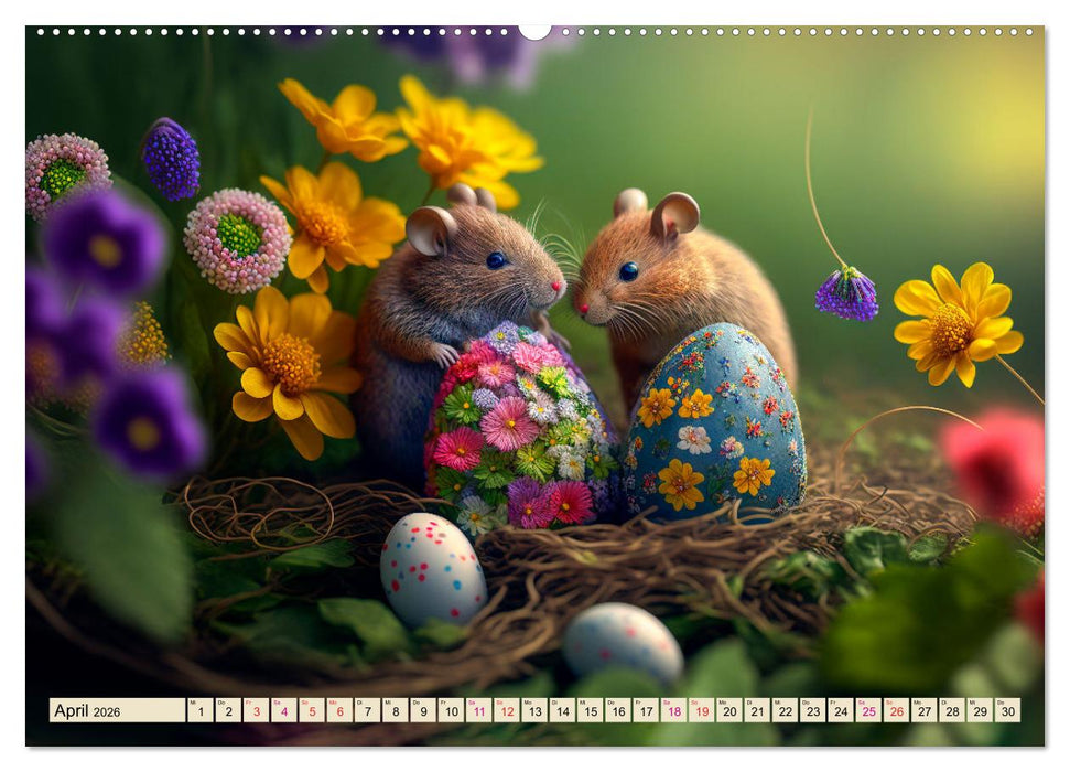 Mäuse Freunde (CALVENDO Premium Wandkalender 2026)