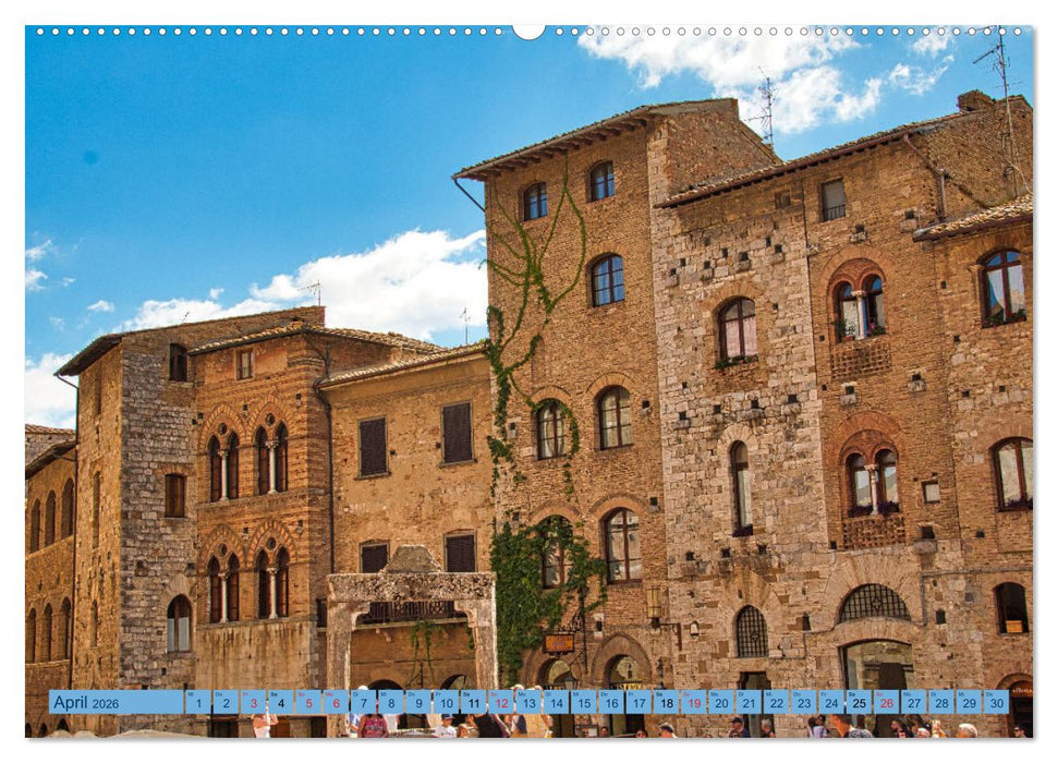 Impressionen aus San Gimignano (CALVENDO Premium Wandkalender 2026)