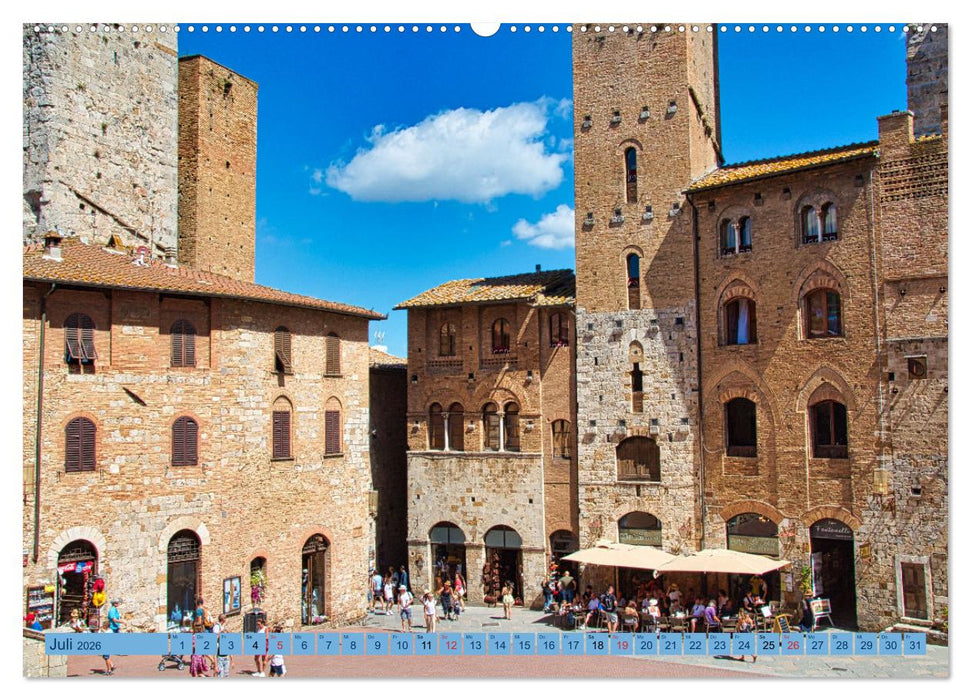 Impressionen aus San Gimignano (CALVENDO Premium Wandkalender 2026)