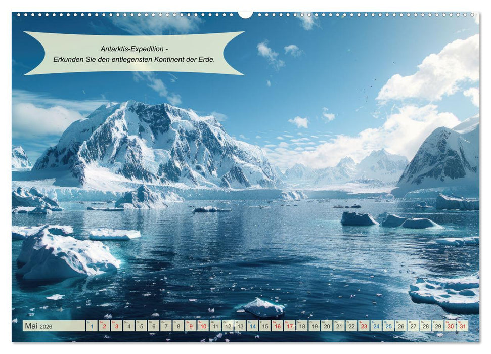 Abenteuerideen für Adrenalin Junkies (CALVENDO Premium Wandkalender 2026)