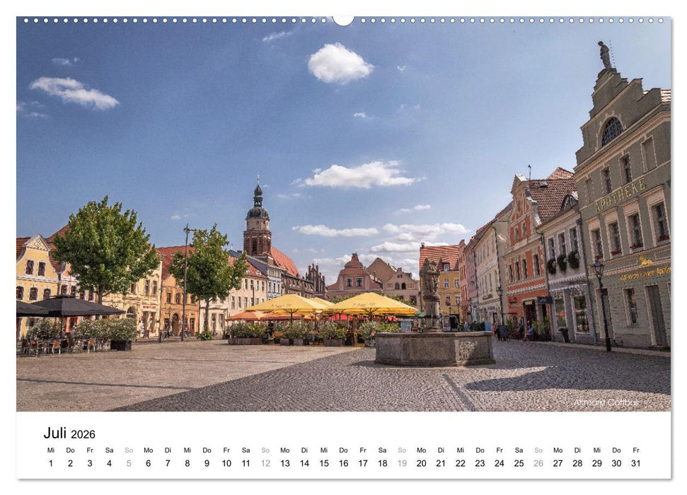 Cottbus/Chósebuz (CALVENDO Premium Wandkalender 2026)