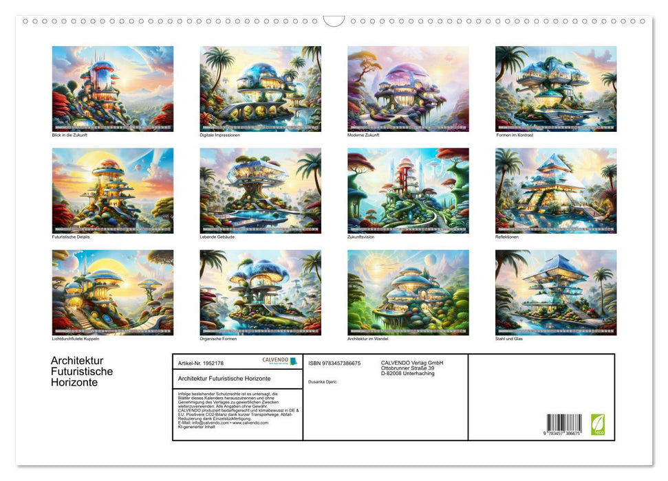 Architektur Futuristische Horizonte (CALVENDO Wandkalender 2026)