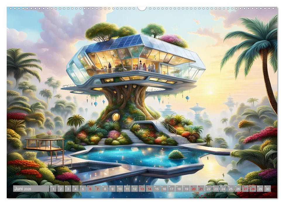 Architektur Futuristische Horizonte (CALVENDO Wandkalender 2026)