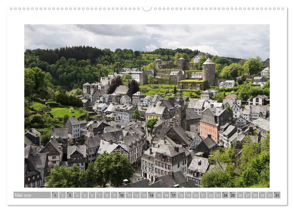 Monschau - Flanieren durch die historische Altstadt (CALVENDO Wandkalender 2026)