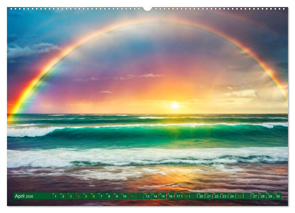 Himmlische Farbspiele - Regenbogen (CALVENDO Wandkalender 2026)