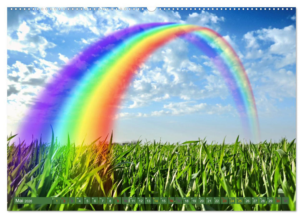 Himmlische Farbspiele - Regenbogen (CALVENDO Wandkalender 2026)