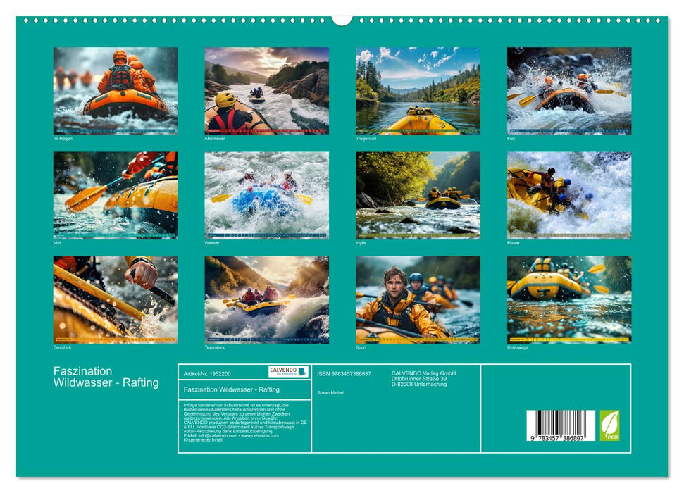 Faszination Wildwasser - Rafting (CALVENDO Premium Wandkalender 2026)